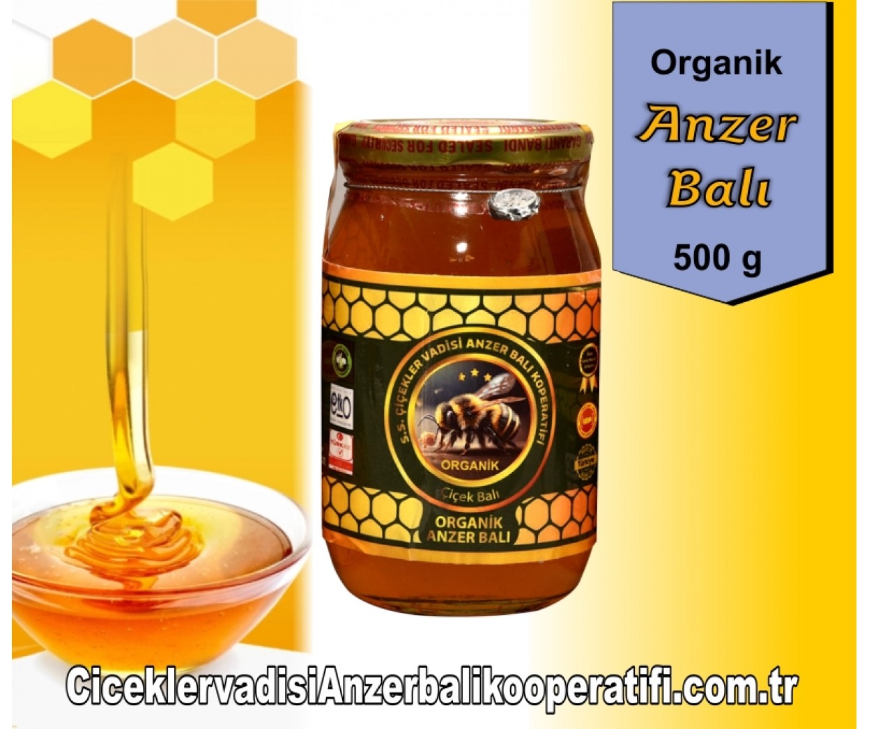 Organik Anzer Balı 500 GR