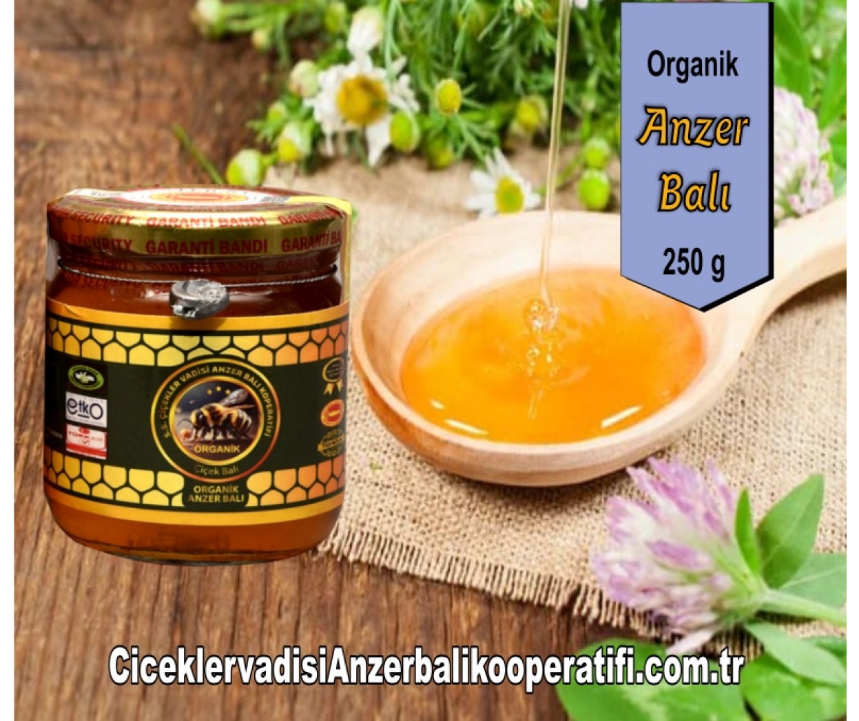 Organik Anzer Balı 250 GR