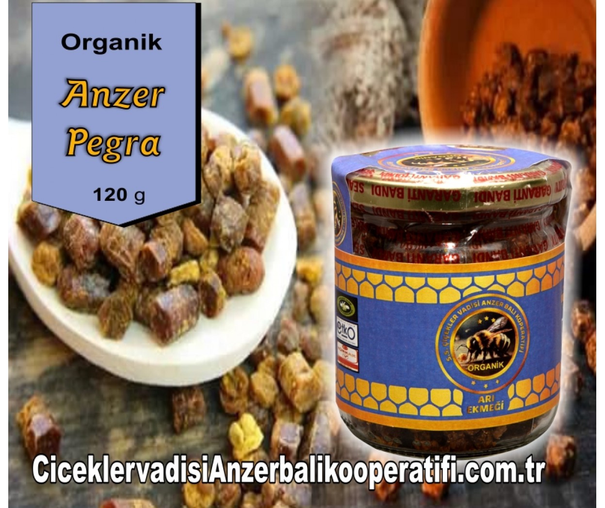 Organik Anzer Pedra Arı Ekmeği 125 GR