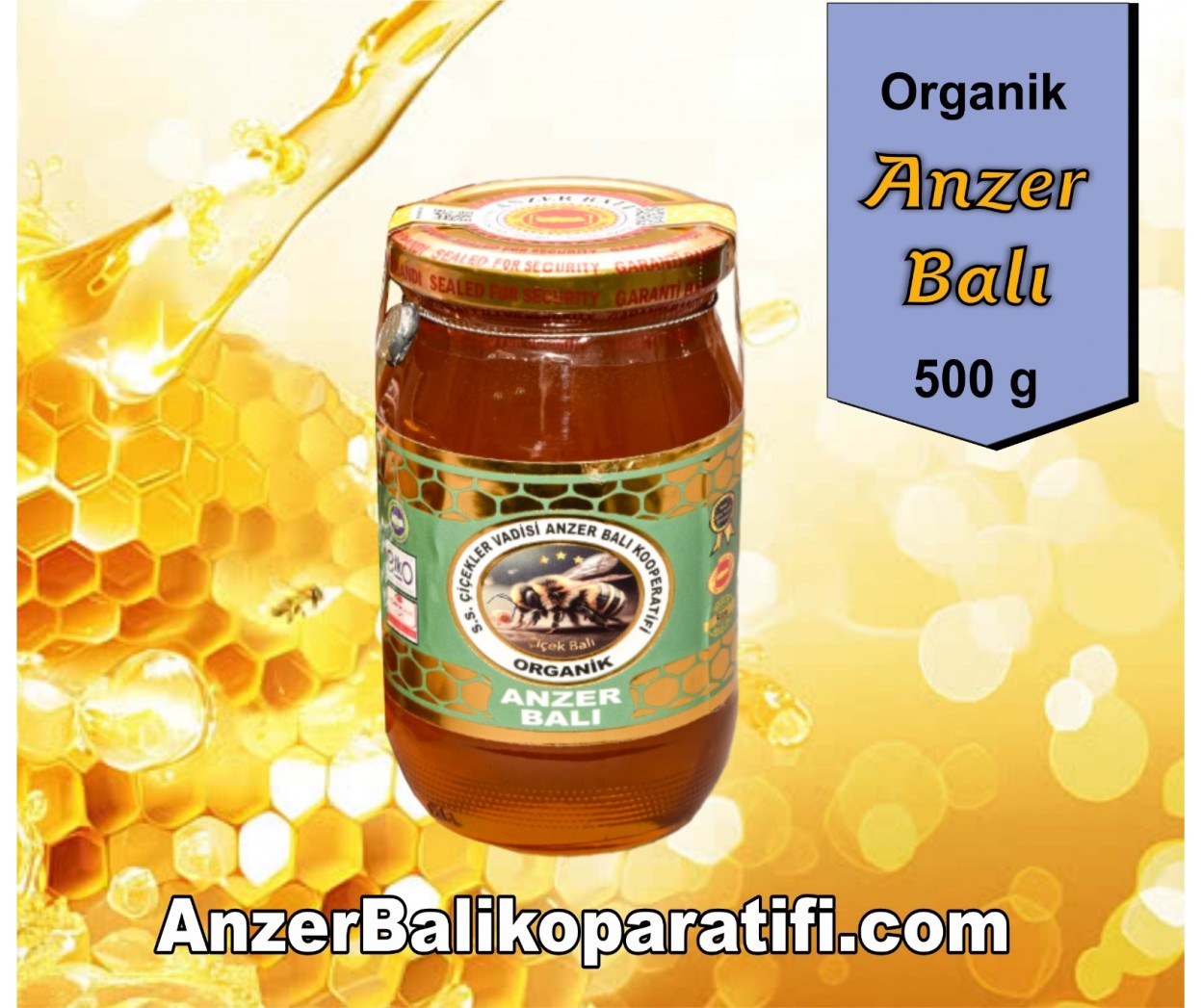 Organik Anzer Balı 500 GR